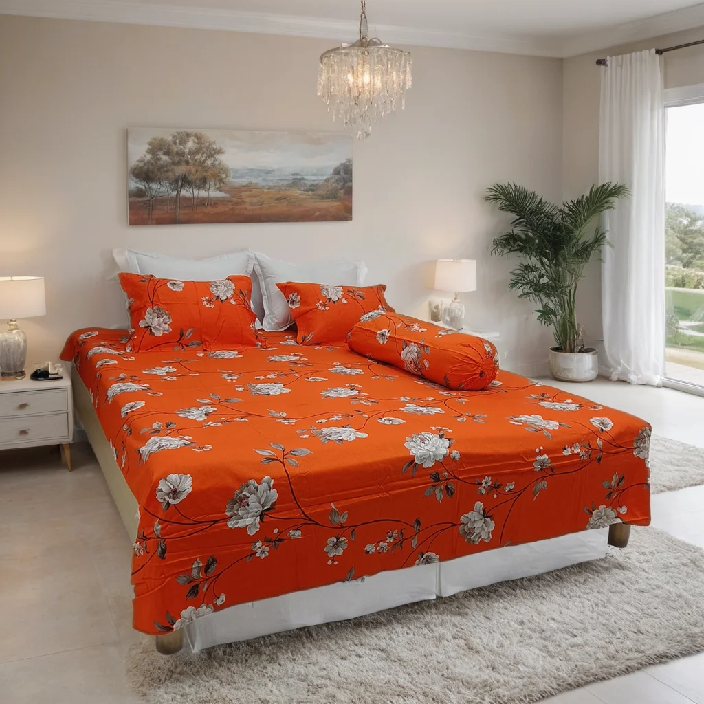 সুপার সফট পিউর কটন বেডসিট সেট