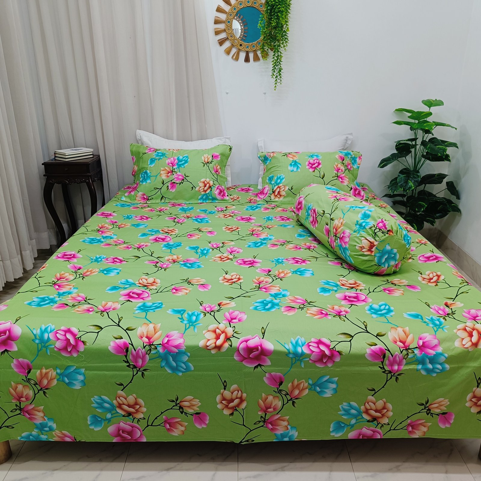সুপার সফট পিউর কটন বেডসিট সেট