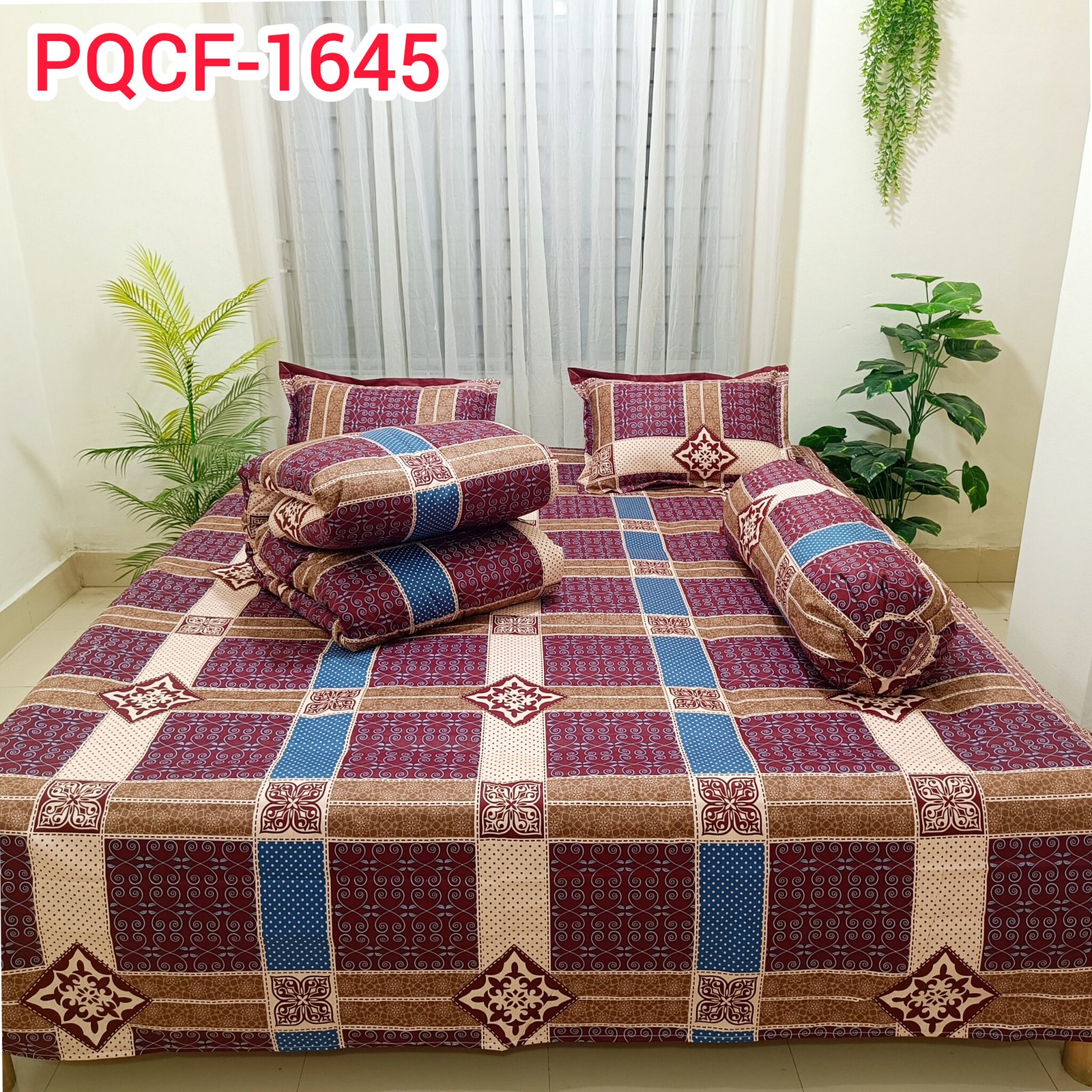 Premium Royal Pattern King Size 5PCS Comforter Set | PQCF-1645