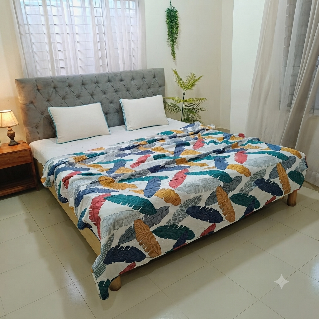 Tropical Feather Premium AC Quilt