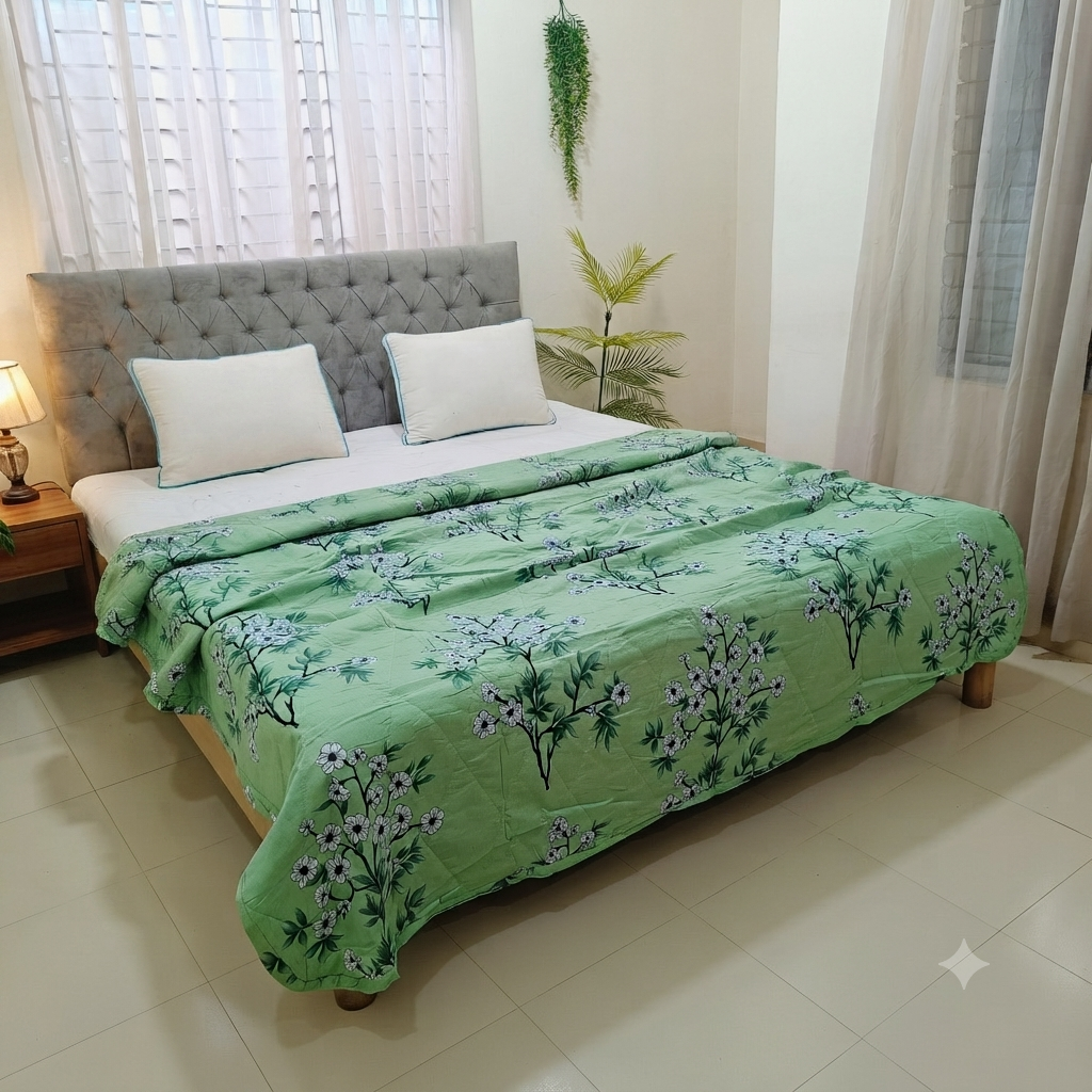 Mint Blossom AC Quilt