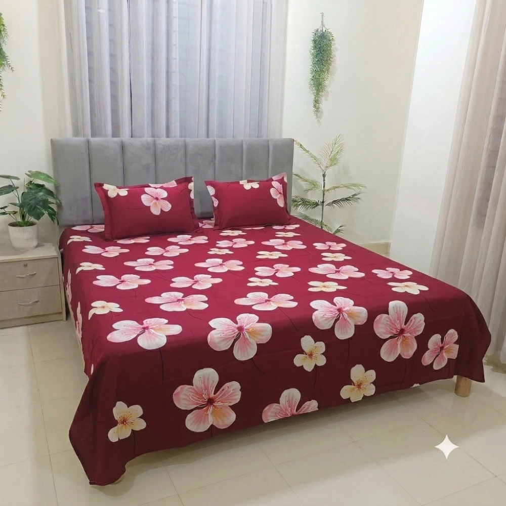 সুপার সফট পিউর কটন বেডসিট সেট (09)