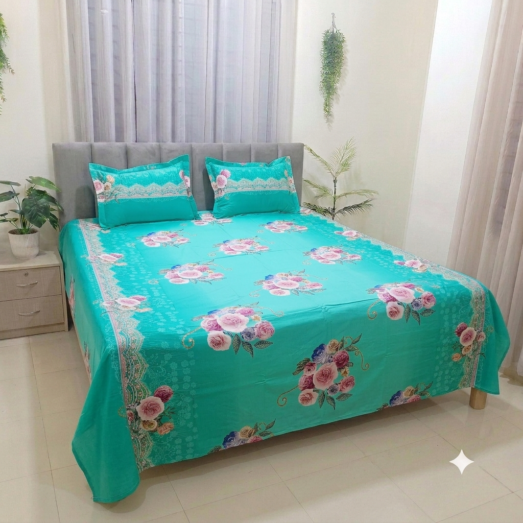 সুপার সফট পিউর কটন বেডসিট সেট (10)