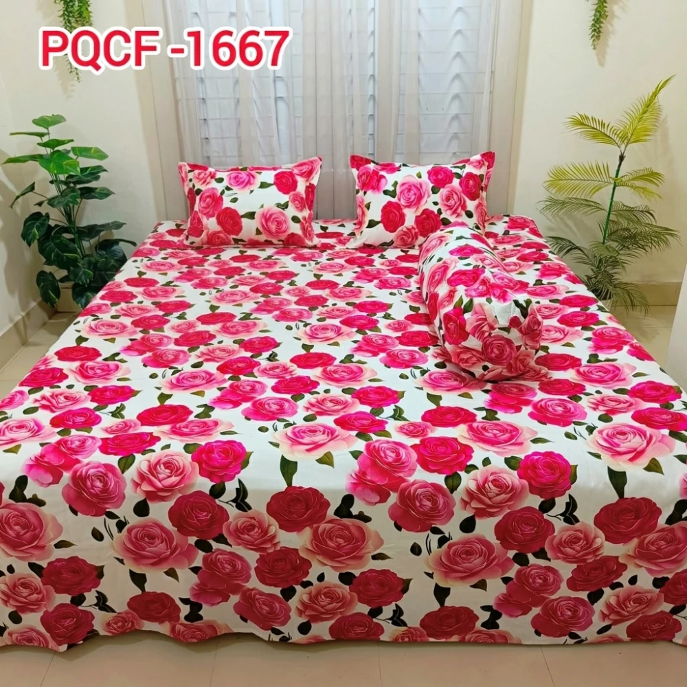 Premium Rose Printed Bedding Set